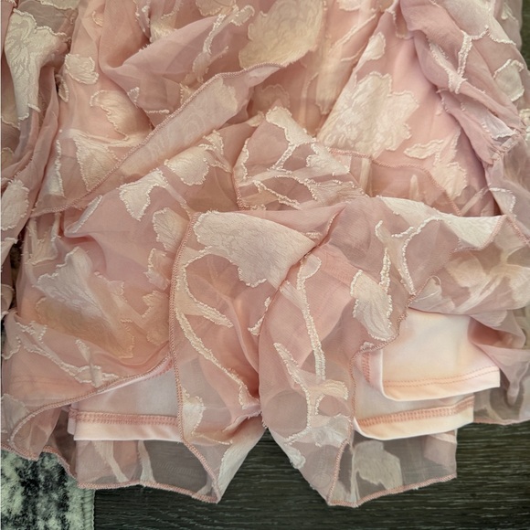 ❤️ Valentine’s Day Pink Floral Ruffle Cottagecore Romper Size Small NWT - Picture 4 of 9